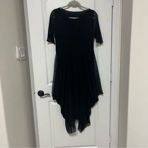 Elegant Black High Low Dress for Women
